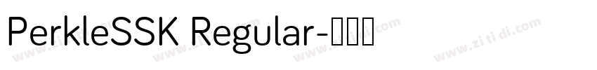 PerkleSSK Regular字体转换